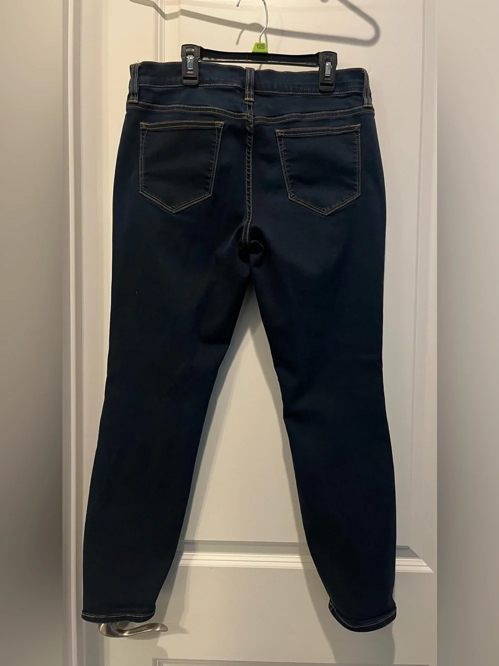 Women’s J. CREW STRETCH Dark Blue Mid- Rise Skinny  Denim Jeans Size 30 - Picture 3 of 14